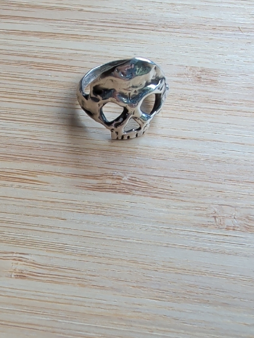 Sterling Silver Skull Ring - Margaret Cross Dust to Dust - Statement Ring - Picture 10 of 10